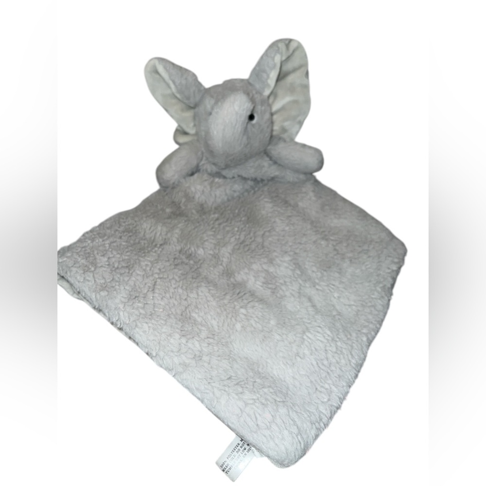 Land of Dreams Gray Elephant Plush Baby Security Blanket Lovey Oversized